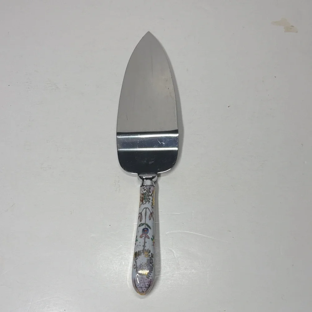 Vintage Floral Handle Cake Server